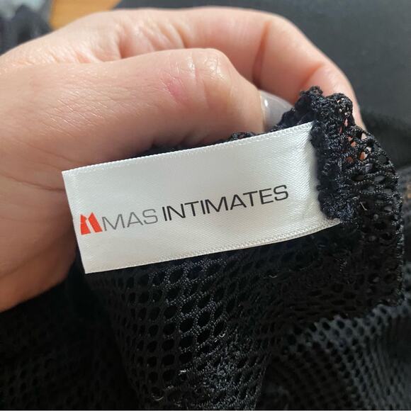 MAS Intimates super cropped mesh long sleeve top - Picture 4 of 6